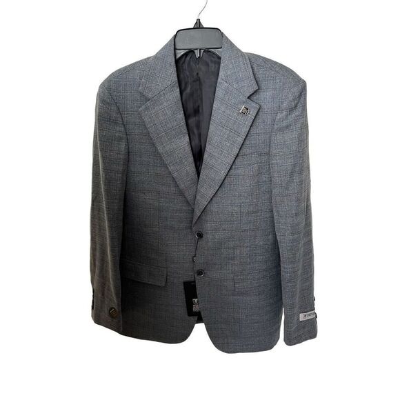 Stacy Adams NWT Men's greySingle Breasted Suit Jacket Blazer Size 38R